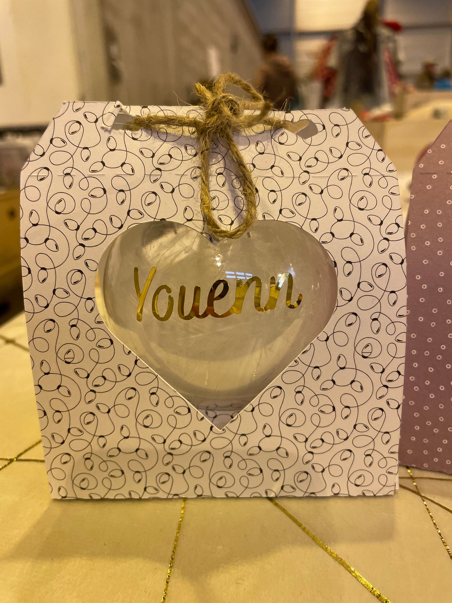 Boule de noël personnalisée