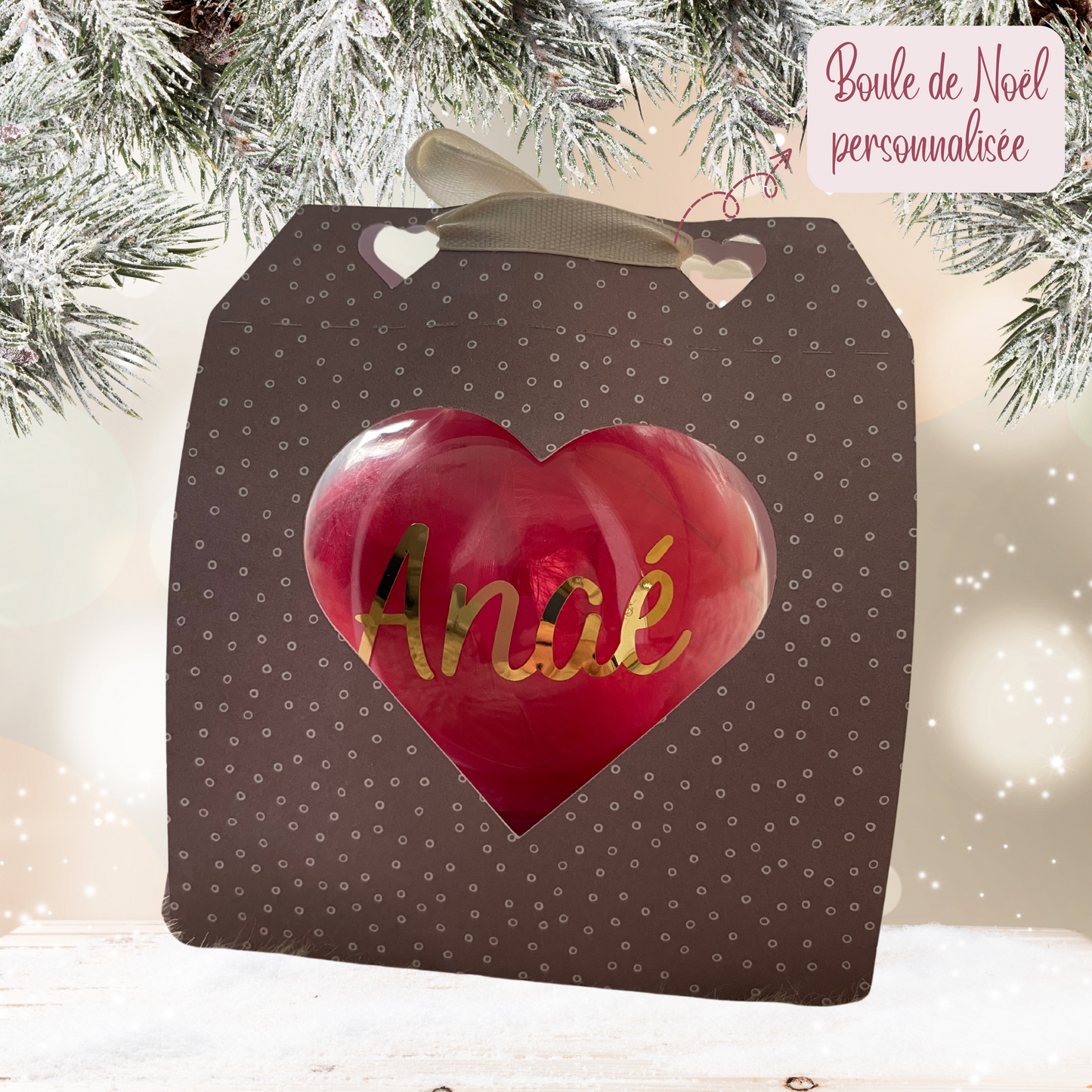Boule de noël personnalisée