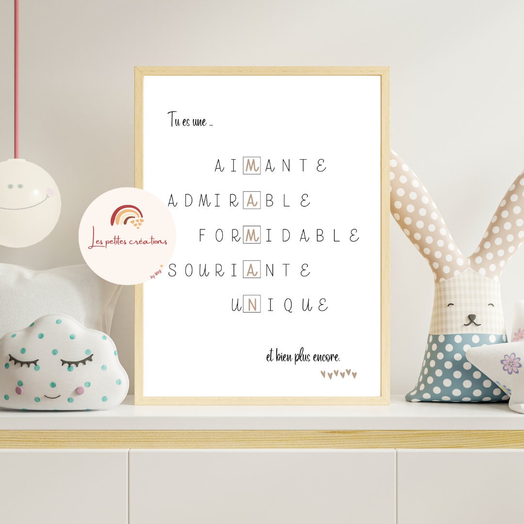 Affiche maman/papa