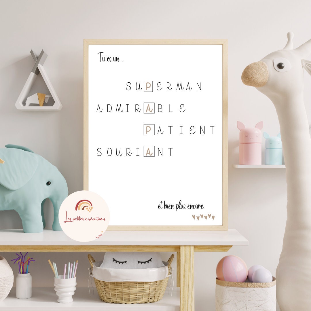 Affiche maman/papa