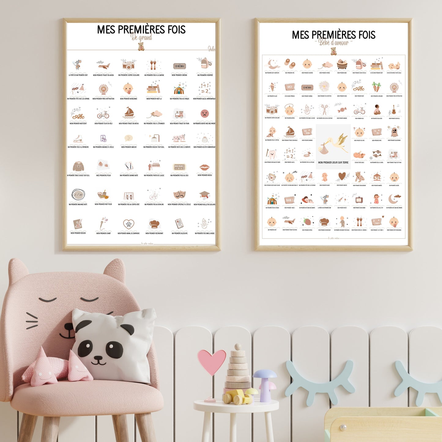 Pack de 2 affiches : Mes premières fois + mes premières fois de grand-e