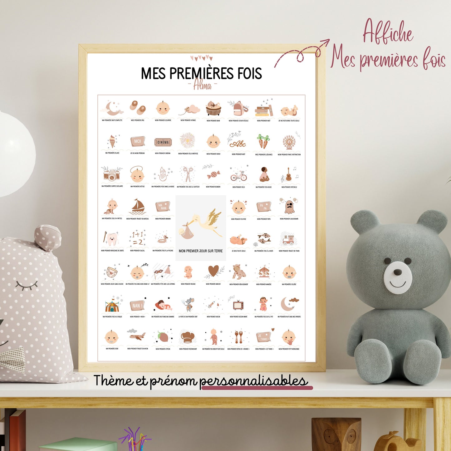 Pack de 2 affiches : Mes premières fois + mes premières fois de grand-e