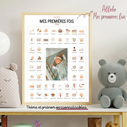 Affiche mes premières fois avec photo