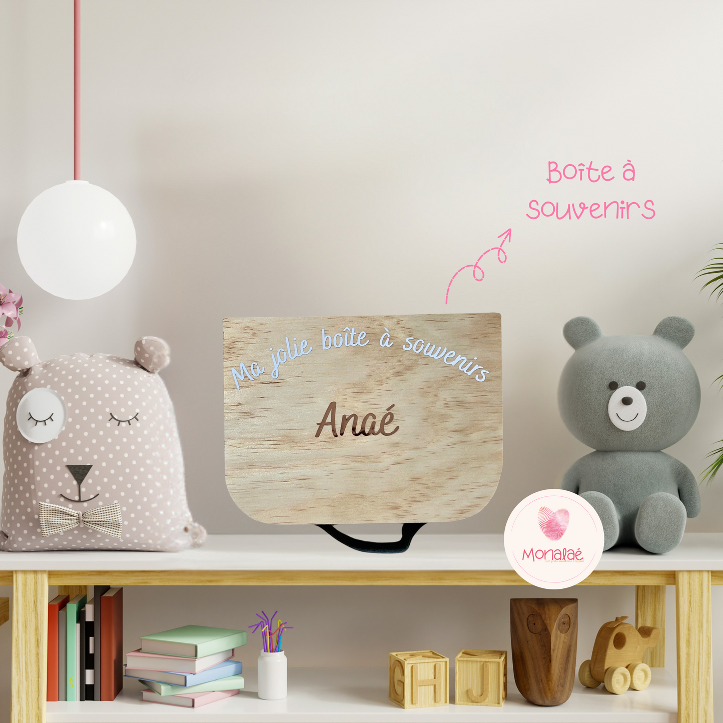 Boîte à souvenirs personnalisée