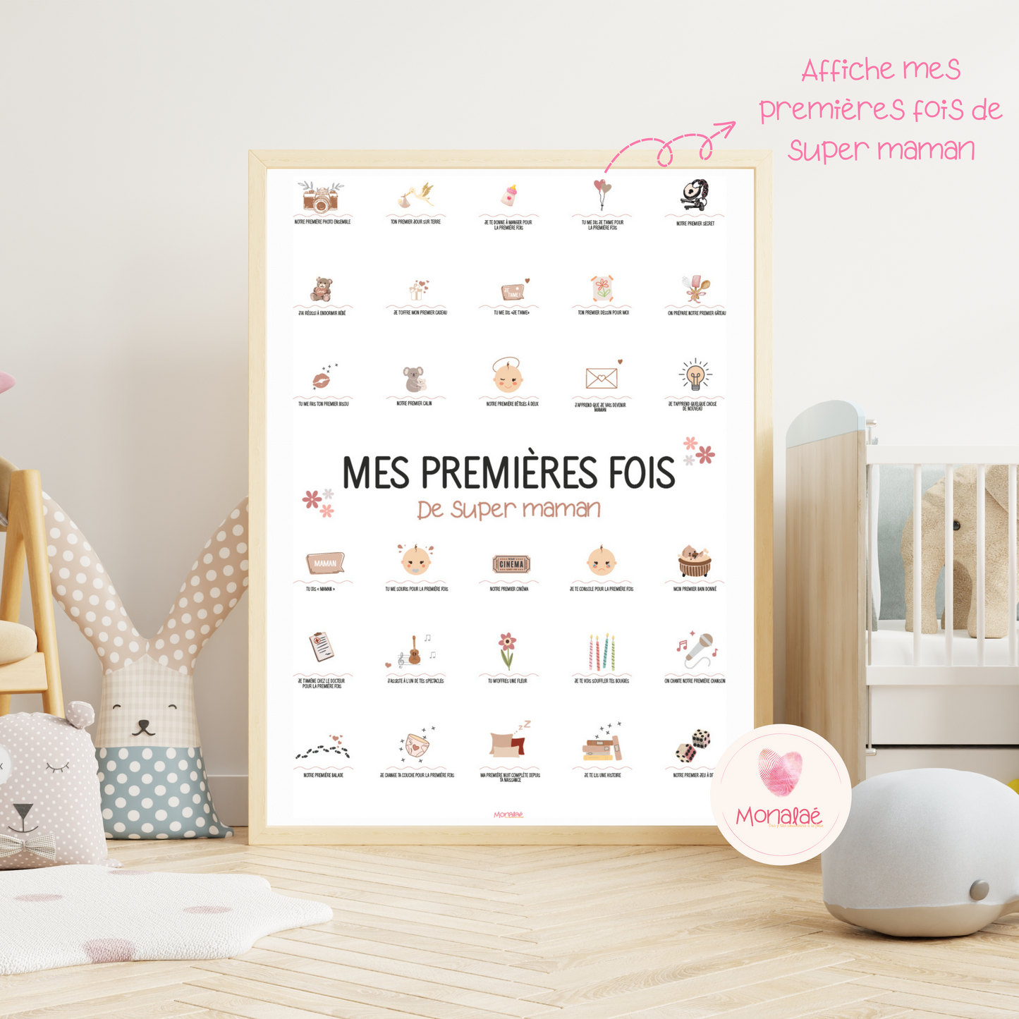 Affiche mes premières fois de super maman