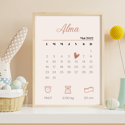 Affiche de naissance