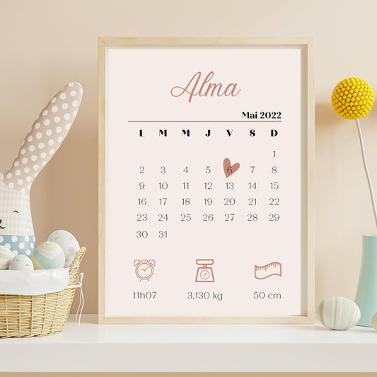 Affiche de naissance