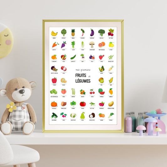 Affiche mes premiers fruits et légumes