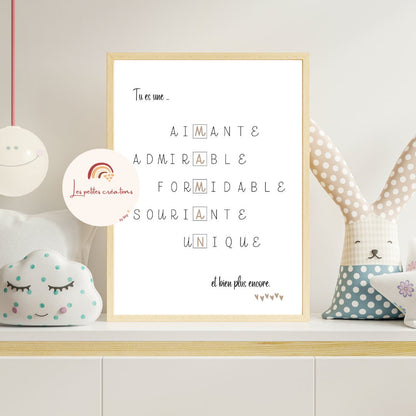 Affiche maman/papa