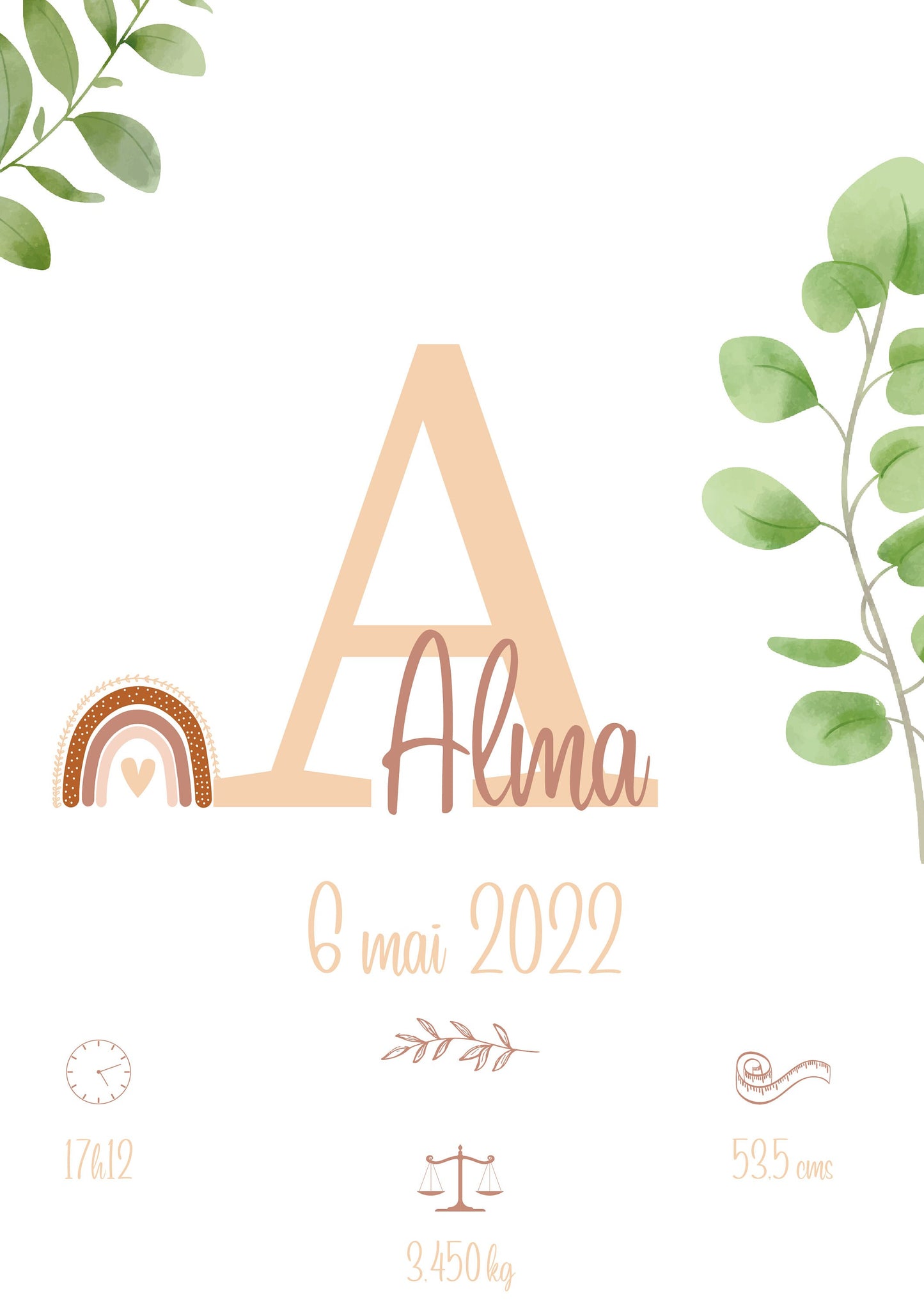 Affiche de naissance