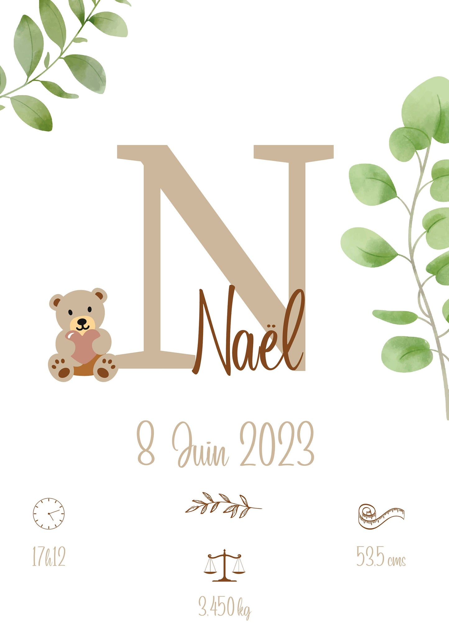 Affiche de naissance