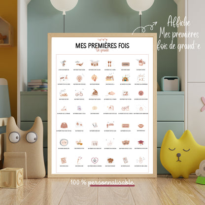 Affiche mes premières fois de grand-e